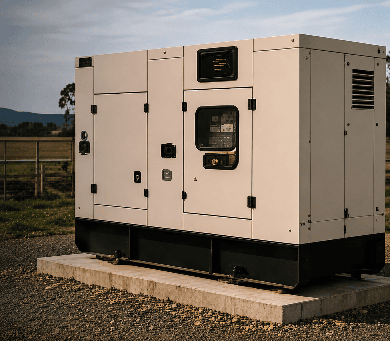 Picture of a diesel generator being compared to Surge Energy.